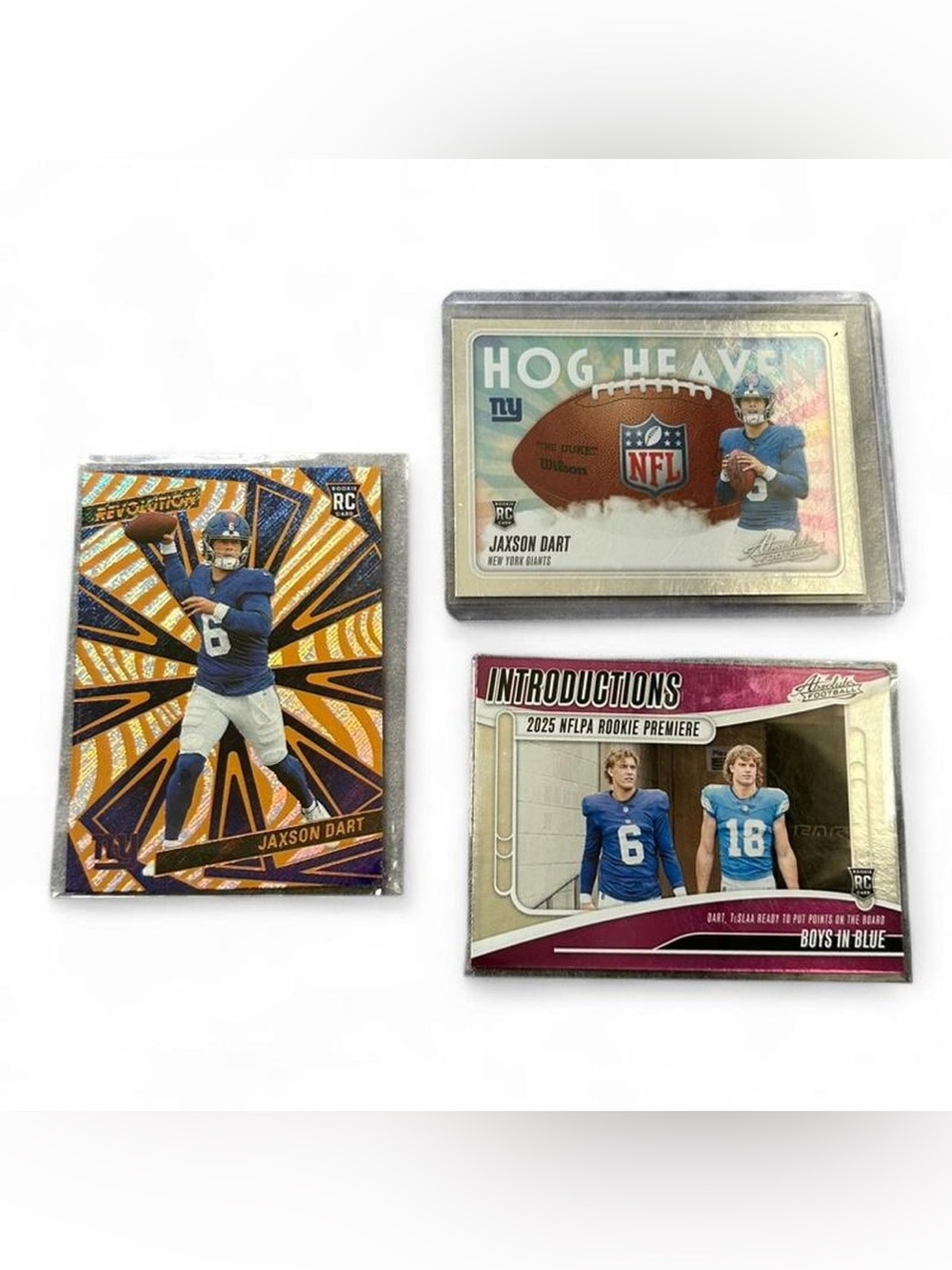 Jason Dart 2025 Rookie Card Lot (3) - Panini Revolution & Absolute Football